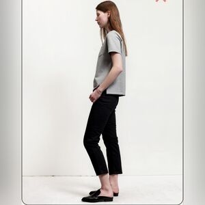 Acne Studios Acne Row Black Velvet Women's Jeans Size 28 Made in Italy